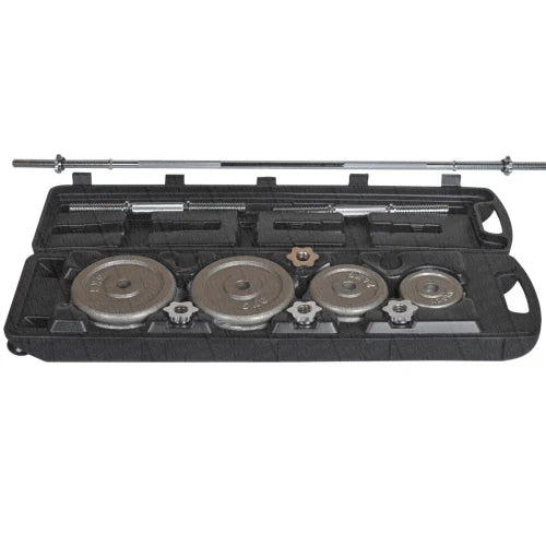 50kg Dumbbell and Barbell Set With Case