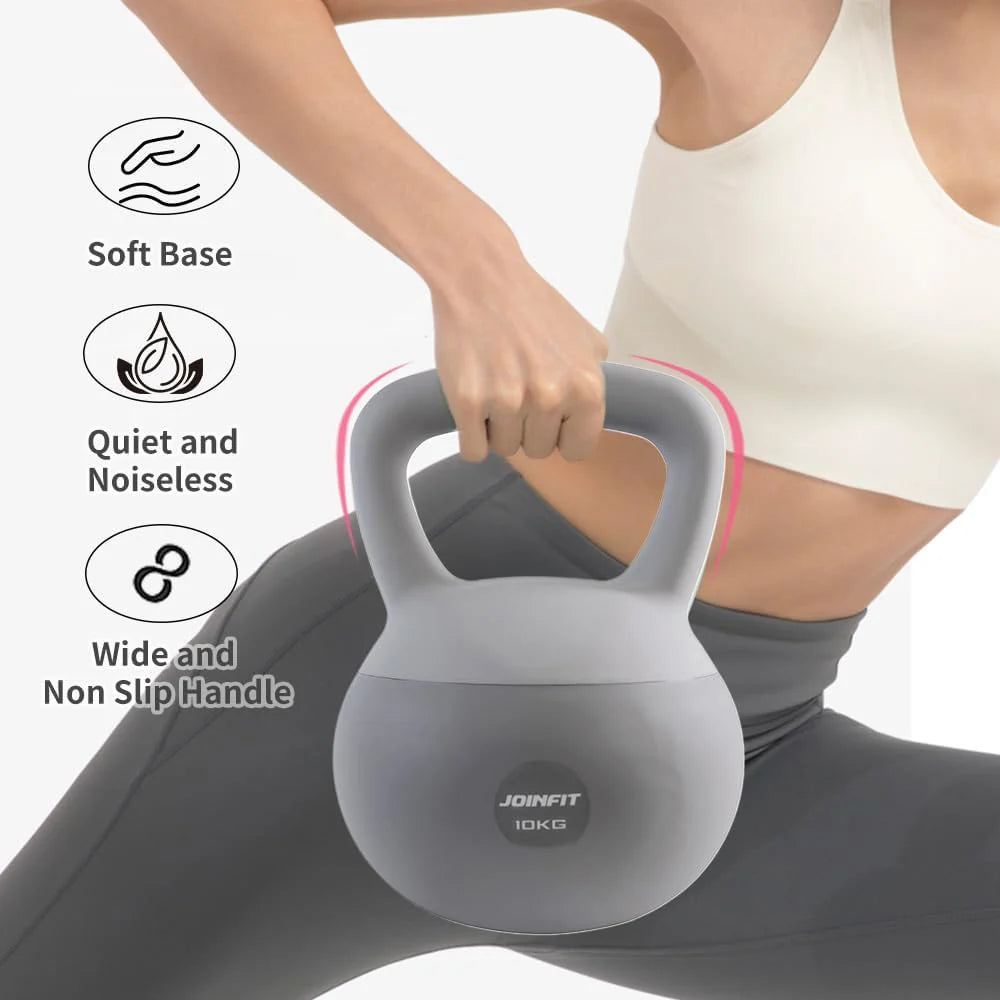10KG Soft Kettlebells with Cushioned Impact-Resistant Base