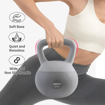 10KG Soft Kettlebells with Cushioned Impact-Resistant Base
