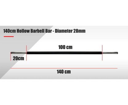Body Pump Bar – 140cm, 28mm Hollow Barbell